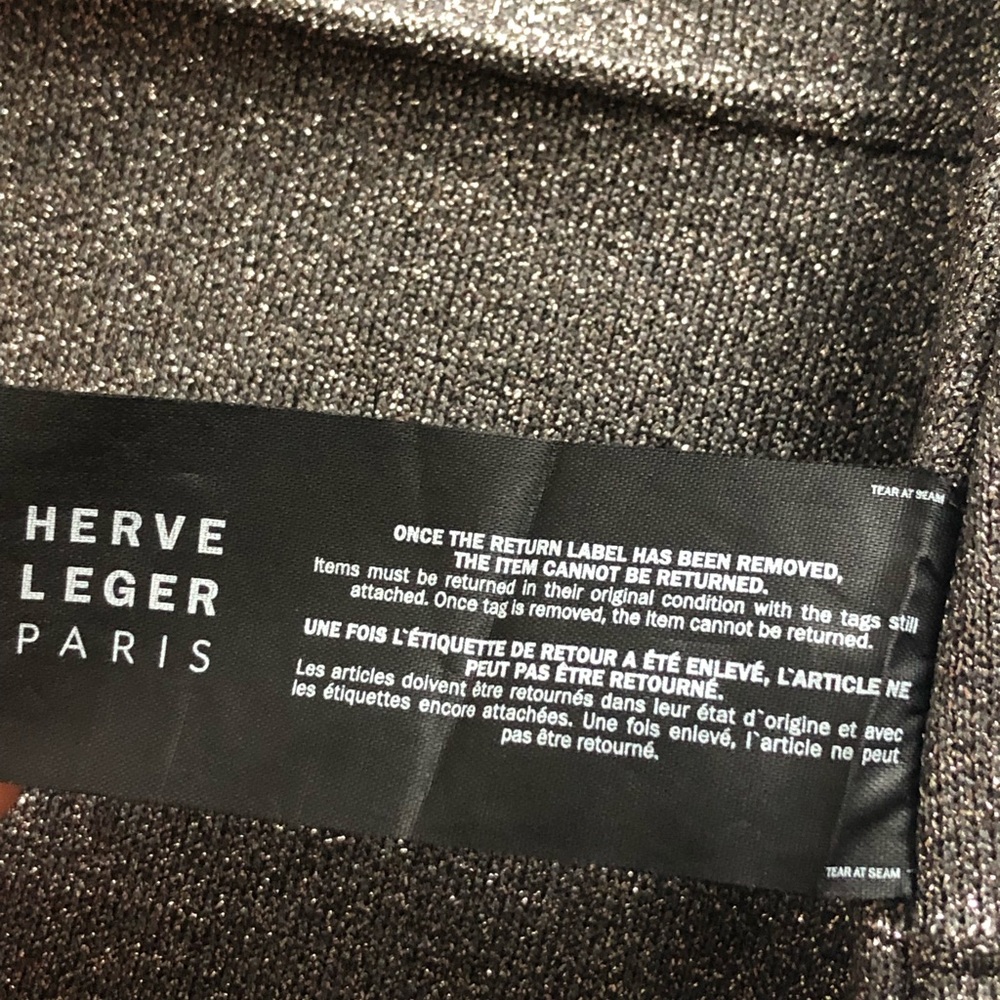 Herve Leger Silver Midi Dress - Picture 9 of 12